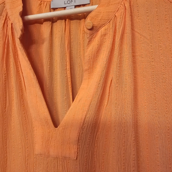 LOFT Flutter Short Sleeve Blouse - Picture 5 of 5